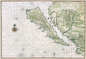 Map of California circa 1650